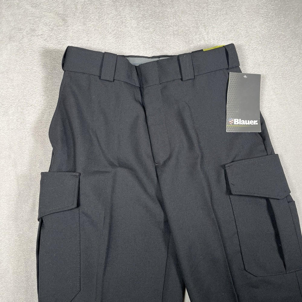NWT-BLAUER 8565 Side Pocket Wool Blend Trousers Pants Black Men's 32 Reg
